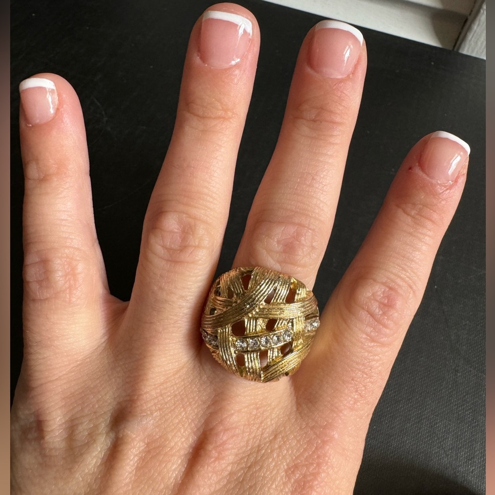 Gold Basket Ring